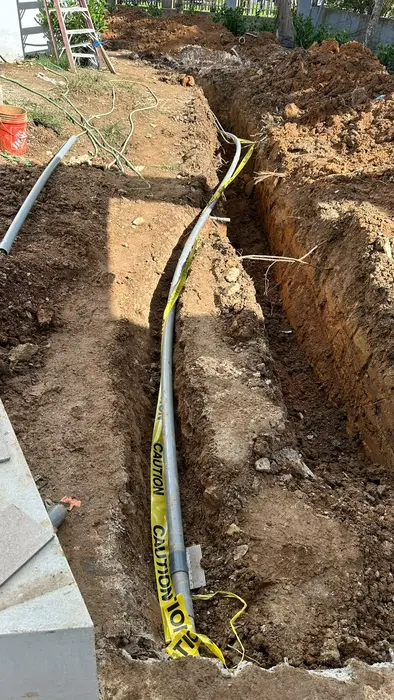 Underground electrical line — In progress