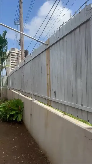Concrete block wall — Finished