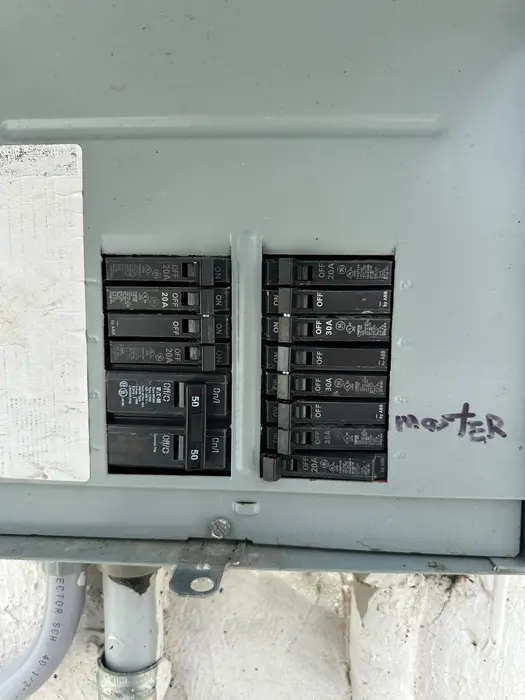 Electrical panel installation — Finished